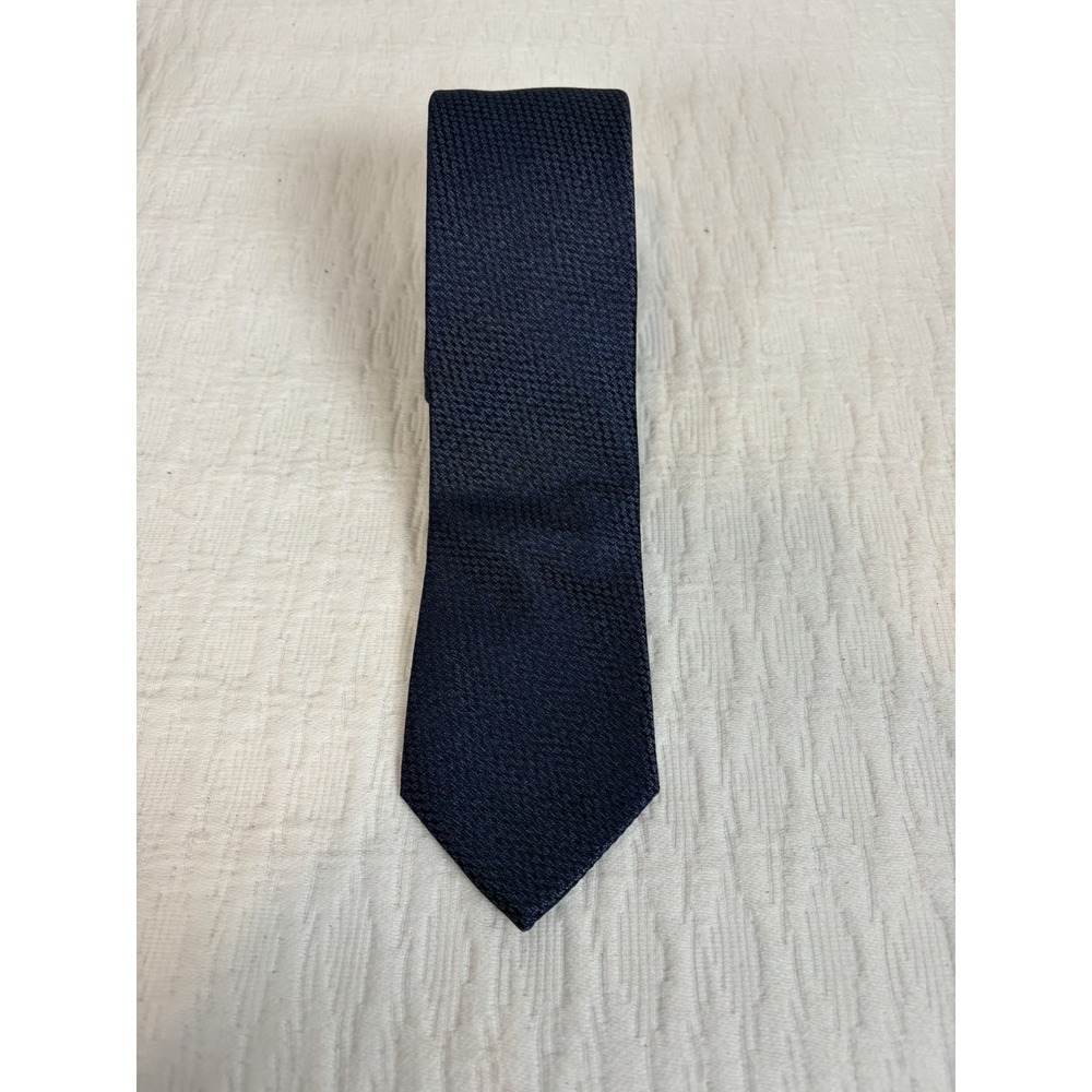 Murano Textured 100% Silk Navy Blue Mens Tie!